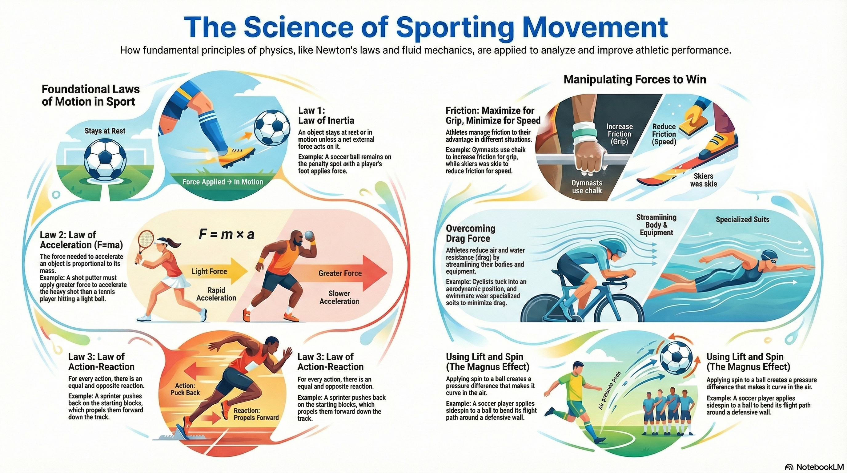 B2 Forces Motion Movement Infographic
