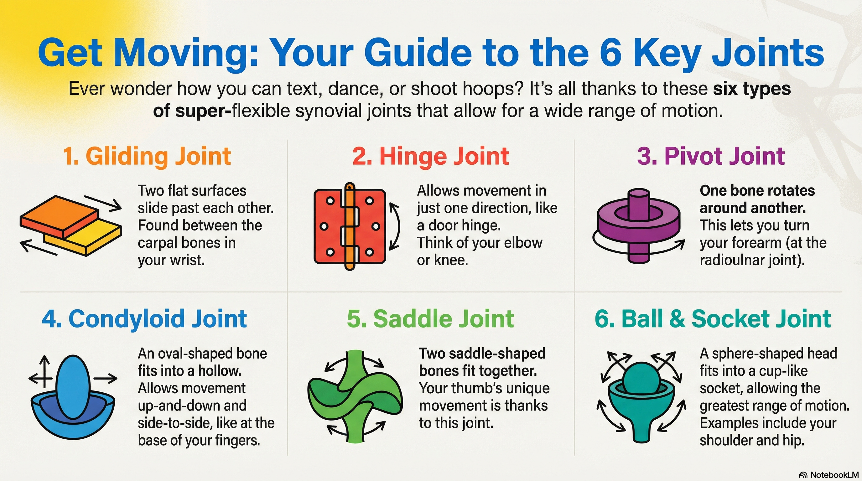 B1 Joint types Infographic