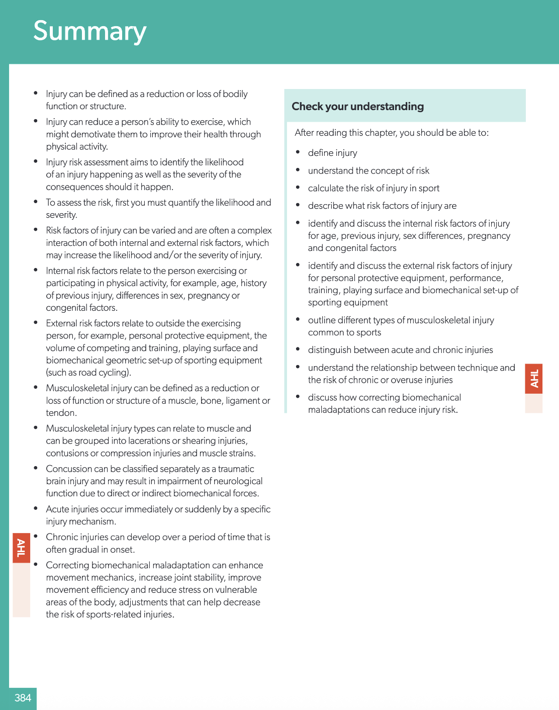 Summary Page B.3.1